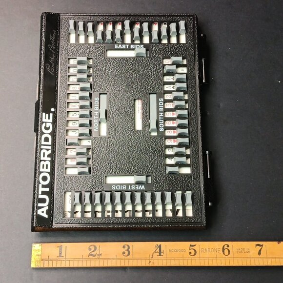 Vintage Autobridge Solo Bridge-Playing Game Handheld Parker Brothers EUC USA - Picture 12 of 12